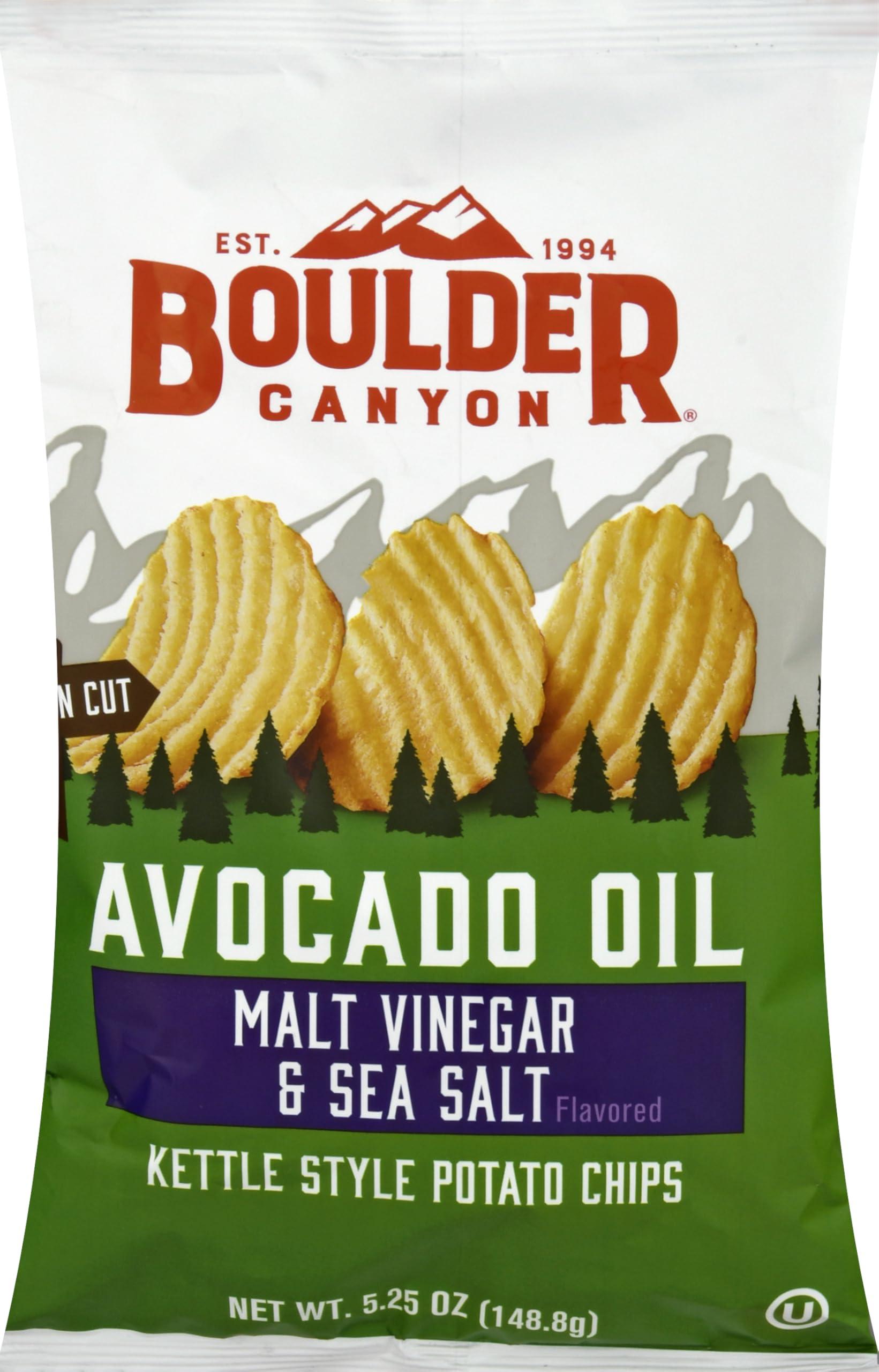 Boulder Canyon Boulder Canyon, Chips Potato Canyon Cut Avocado Oil Vinegar N Salt, 5.25 Ounce
