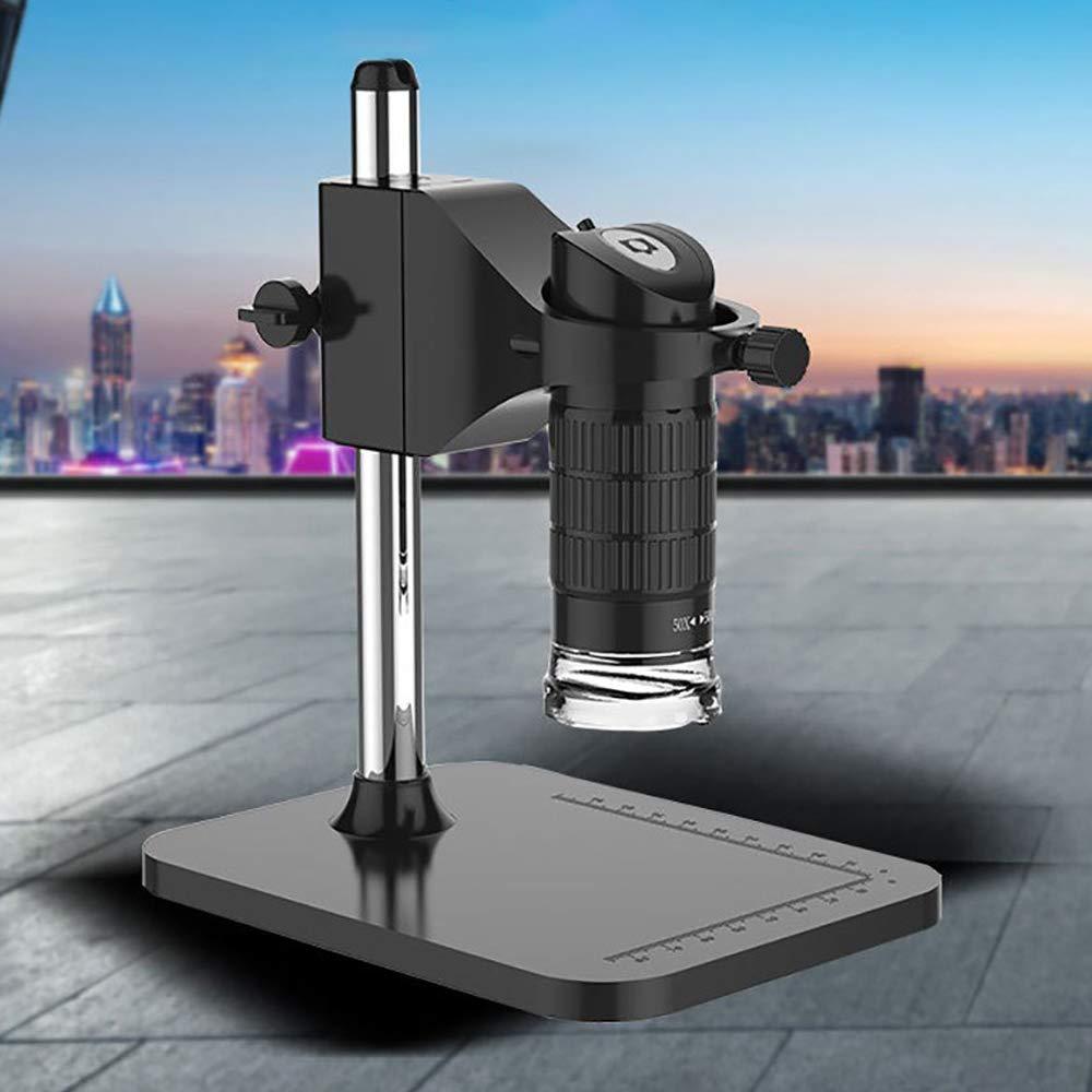 GOLDEN BLUE Handheld USB Digital Microscope 500X 2MP Electronic Endoscope Adjustable 8 LED Magnifier Camera with Stand