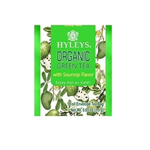 HYLEYS Hyleys Organic Green Tea Soursop Flavor - 25 Tea Bags - (6 Pack - 150 Tea Bags Total) - Graviola Guanabana Tea