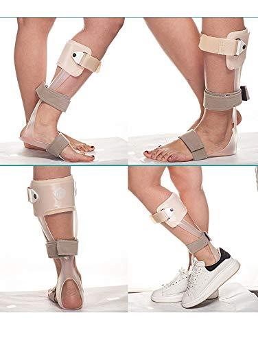 GHzzY GHzzY Foot Drop Orthosis - AFO Orthopedic Splint - Ankle Brace for Treatment of Plantar Fasciitis Achilles Tendonitis & Drop Foot,Right,S
