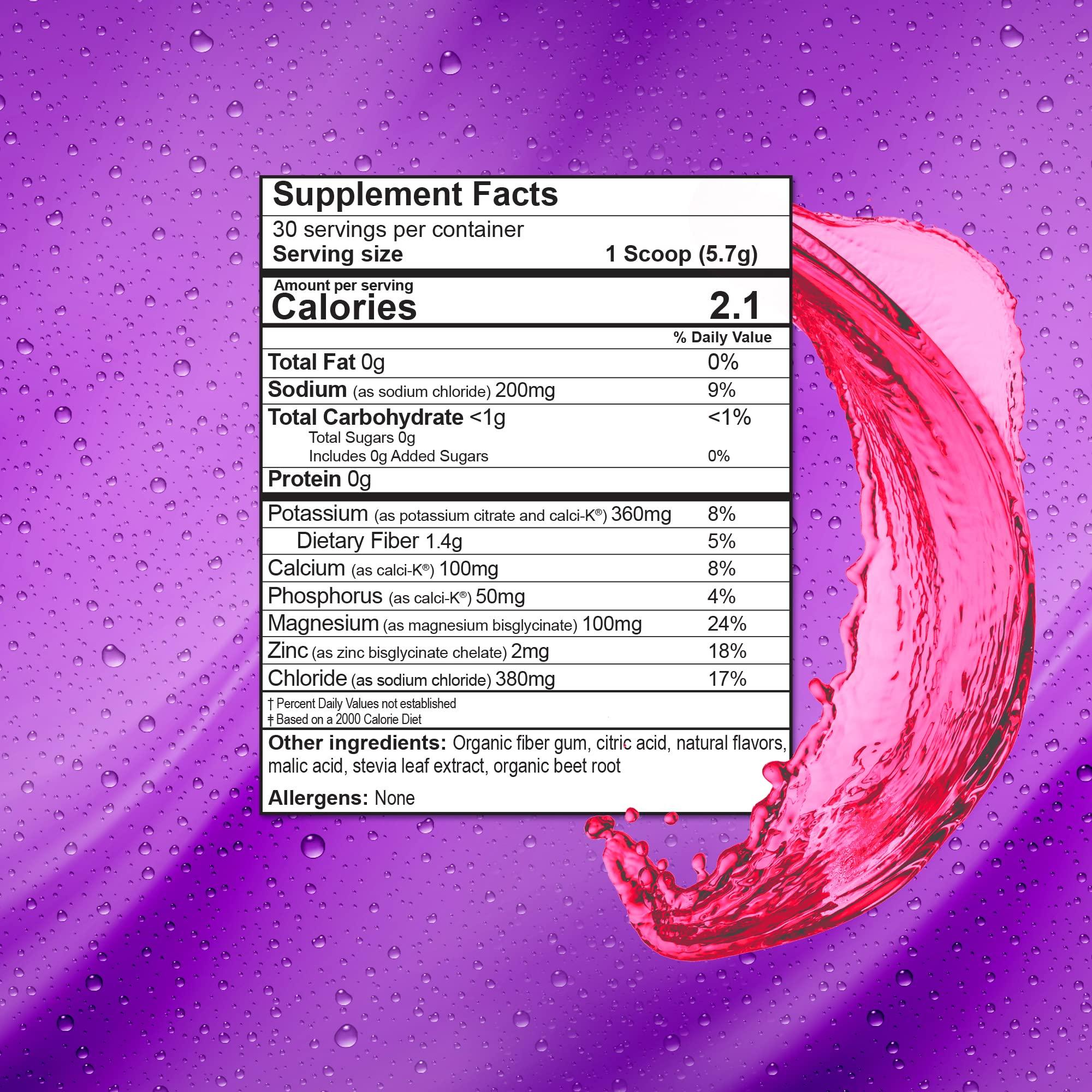 Wellgenix Wellgenix Hydrate48 - Electrolyte Powder with No Sugar (30 Servings) - Keto Electrolytes Powder - Hydration Powder - Raspberry Lemonade Flavor