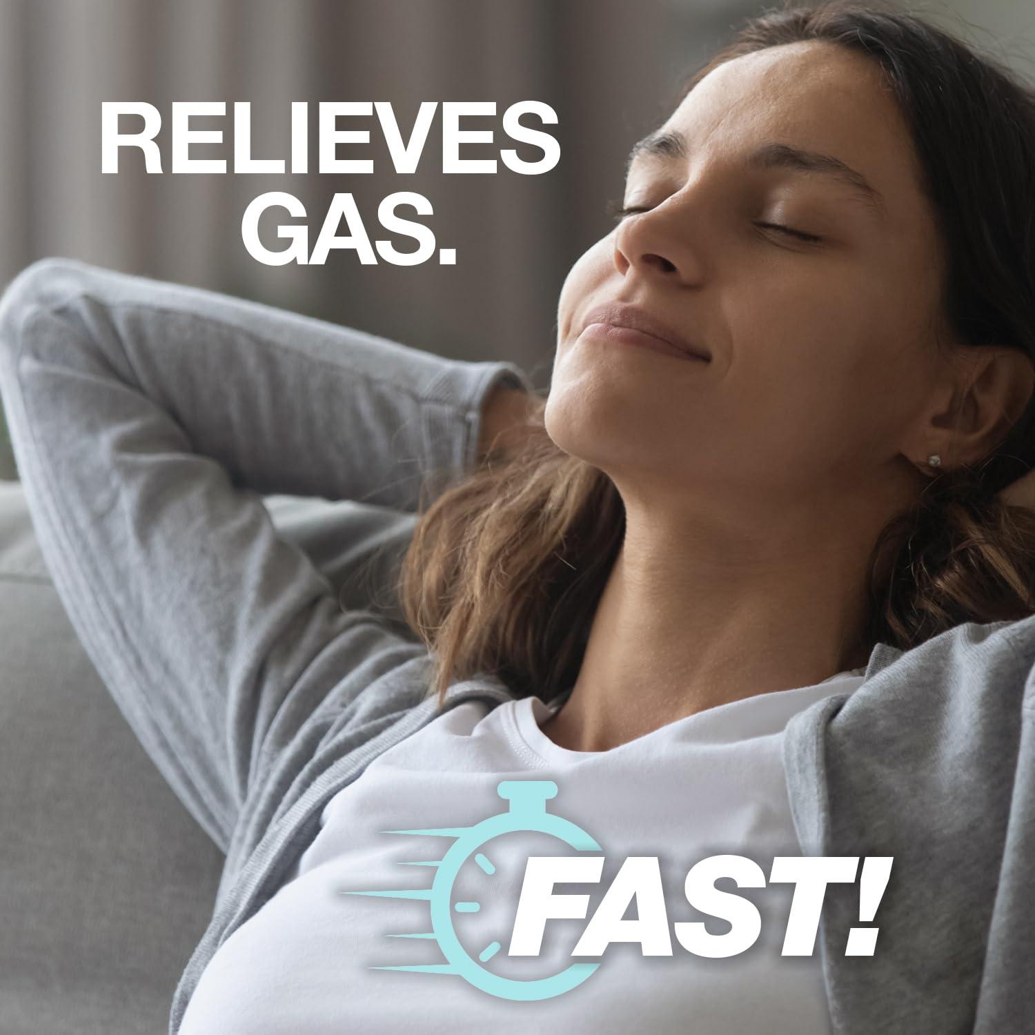 GenCare GenCare -Extra Strength Gas Relief Simethicone 125mg (180 Softgels) Maximum Strength Anti Gas Pills for Bloating Relief, Pressure & Discomfort - Compare to Generic Extra Strength Gas X