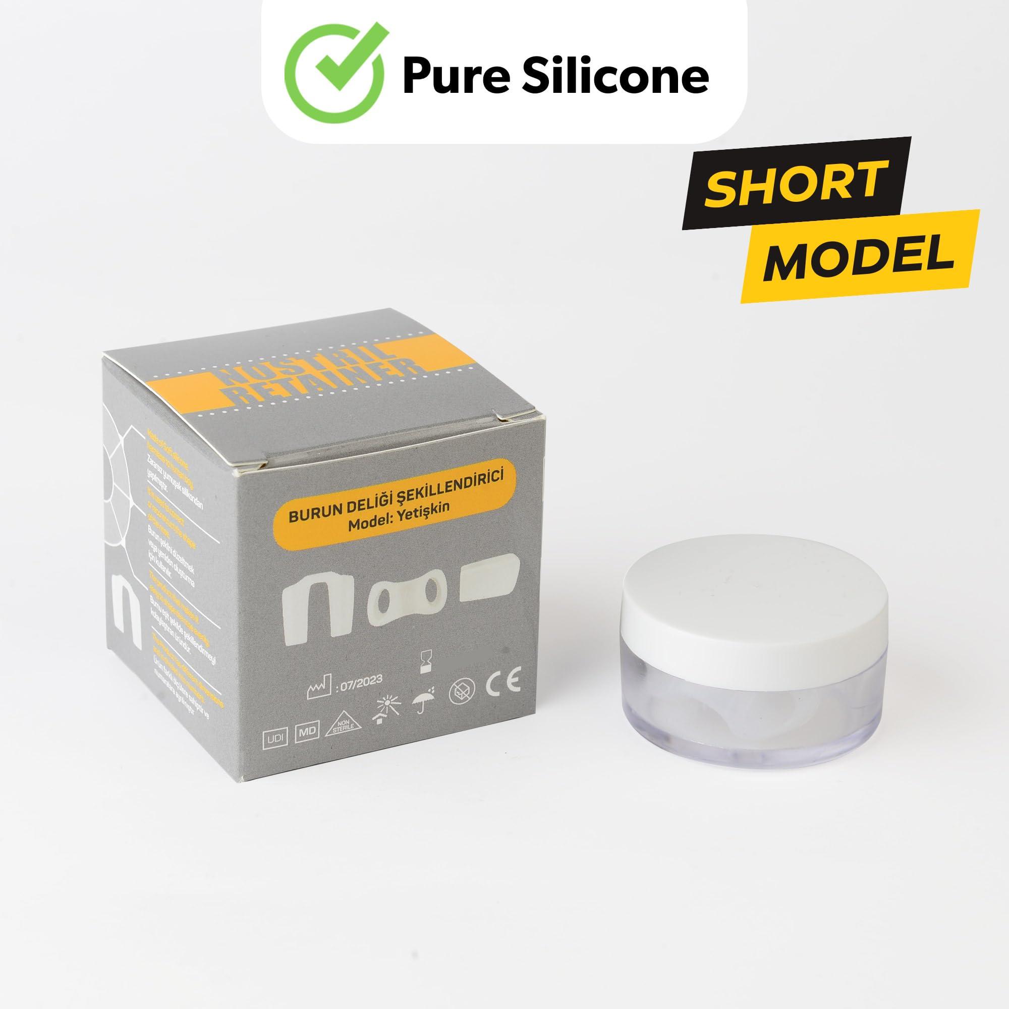 footlne foot healthly footlne foot healthly Nostril Retainer Short Model, Nostril Retainer for Rhinoplasty, Nose Support System After Rhinoplasty, Retainer for Work Surgery,%100 Silicone Nostril Retainer Short Model (8)