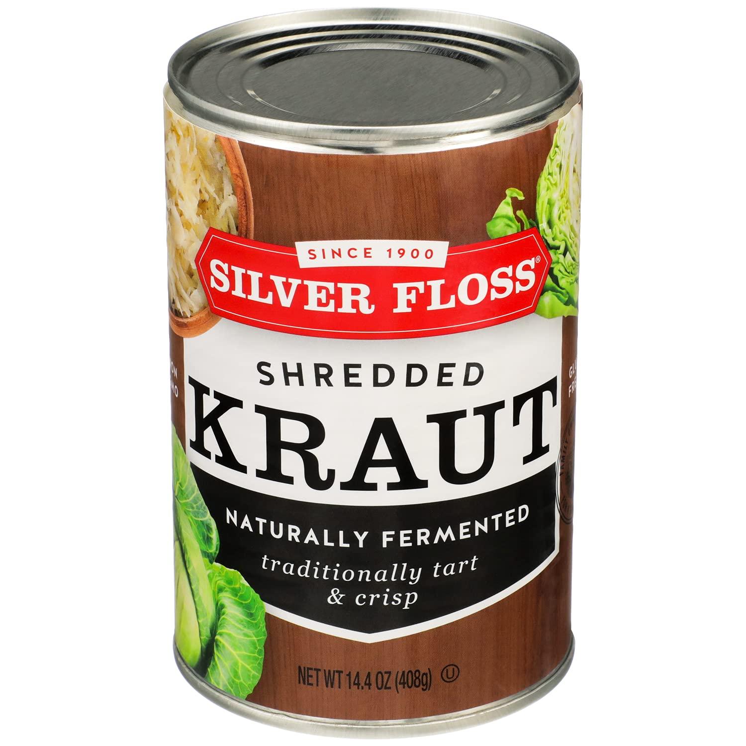 Silver Floss Silver Floss Shredded Kraut, 14.4 oz (408 g) (Pack of 4)
