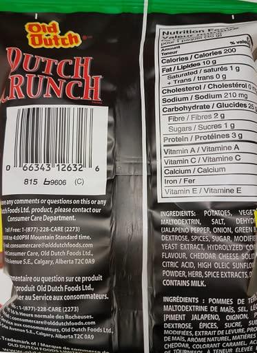 Dutch Crunch Old Dutch Dutch Crunch Jalapeno & Cheddar 40g/1.411oz Chips {Canadian}