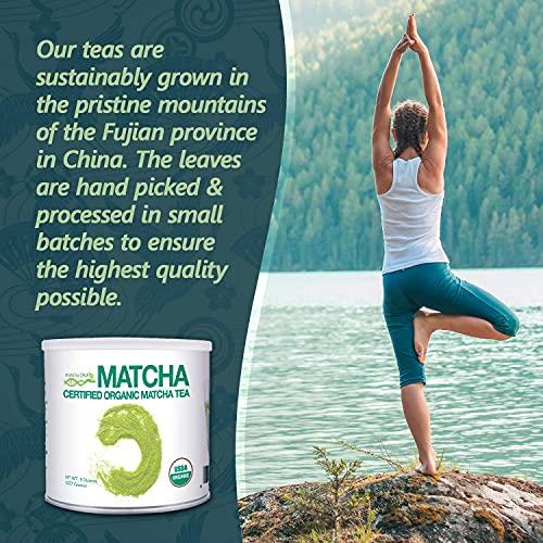 MATCHA DNA MATCHA DNA Certified Organic Matcha Green Tea Powder (8 oz TIN CAN)