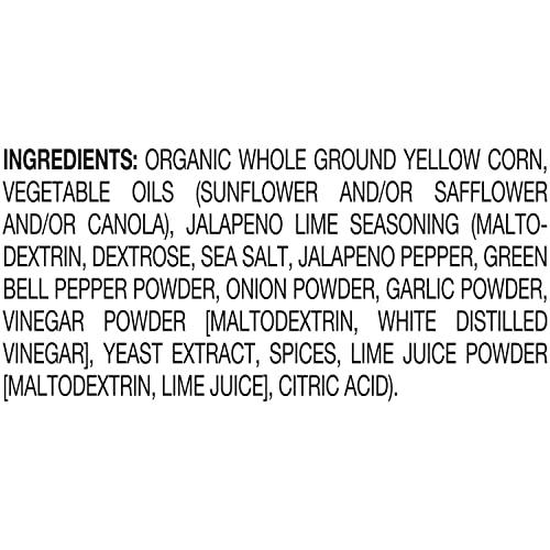 Late July Late July Snacks, Jalapeño Lime Tortilla Chips, 7.8-oz. Bag (Pack of 12)