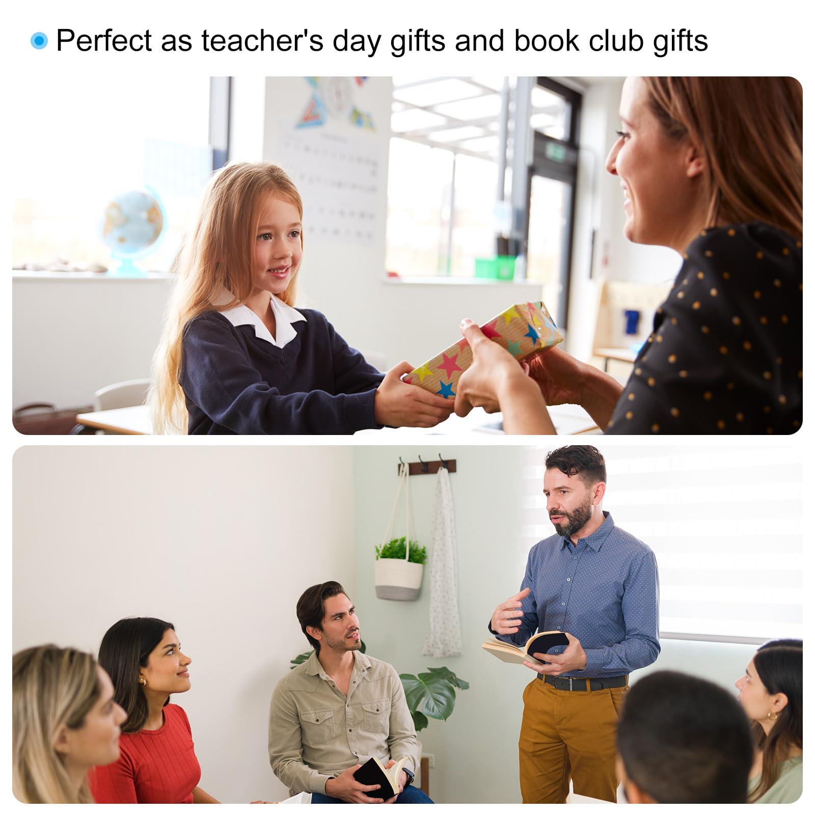 PATIKIL PATIKIL Bookmark Magnifier with Ruler, 6 Pack 3X Magnifying Sheet Page Magnifier Lens for Low Vision People Reading Book Magazine Newspaper, 3 Color