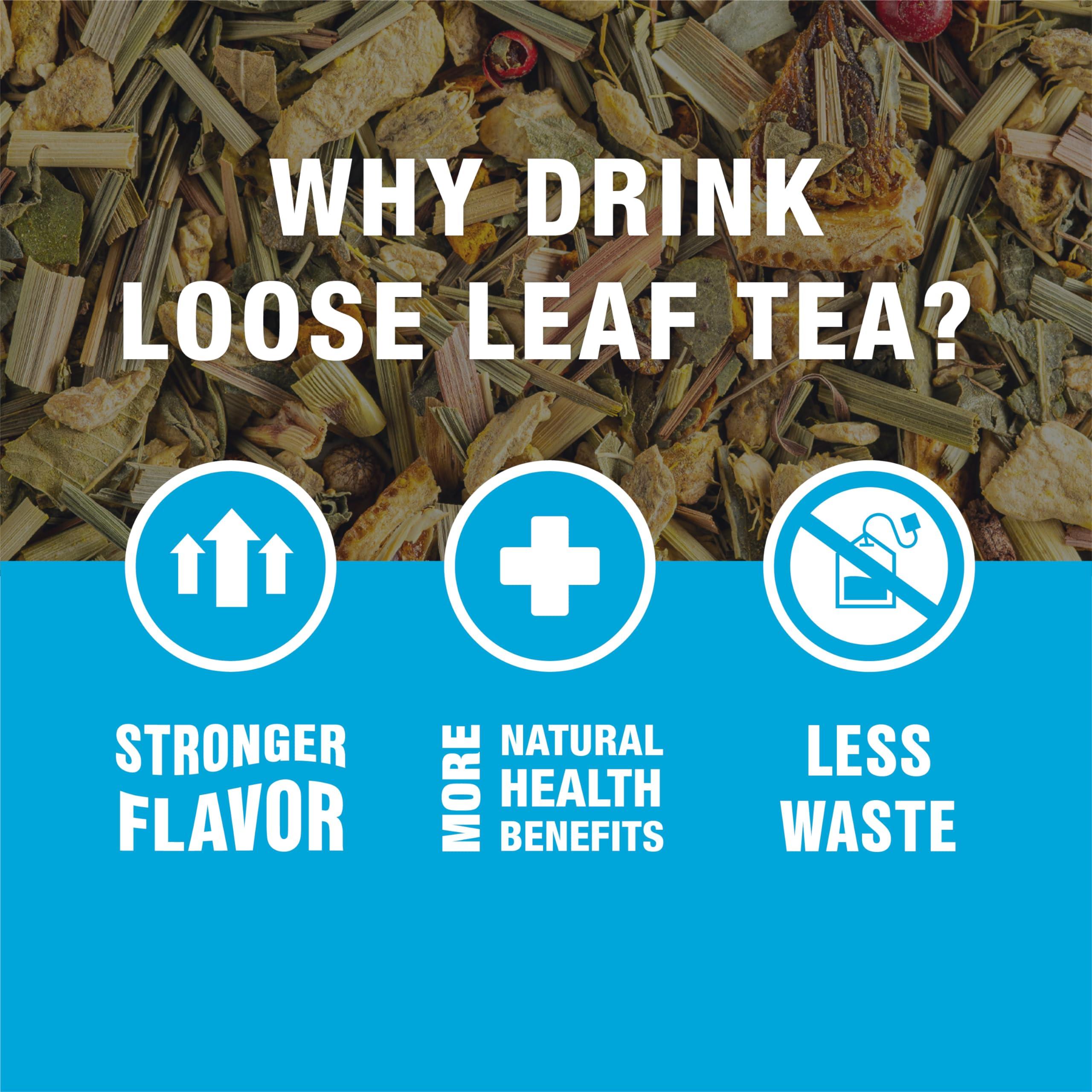 Tiesta Tea Tiesta Tea - Meyer Lemon Zest | Zesty Lemon Herbal Tea | Premium Loose Leaf Tea Blend | Caffeine Free Herbal Tea | Make Hot or Iced & Up to 25 Cups - 2 oz Resealable Pouch