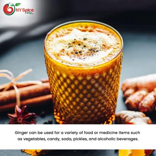 NY Spice Shop NY SPICE SHOP Ginger Powder - Ground Ginger Root - Great Flavor and Highly Aromatic Ground Ginger Root Powder - Perfect for Cooking, Baking Gingerbread, Smoothies & Tea – 3 lbs. (Pound)