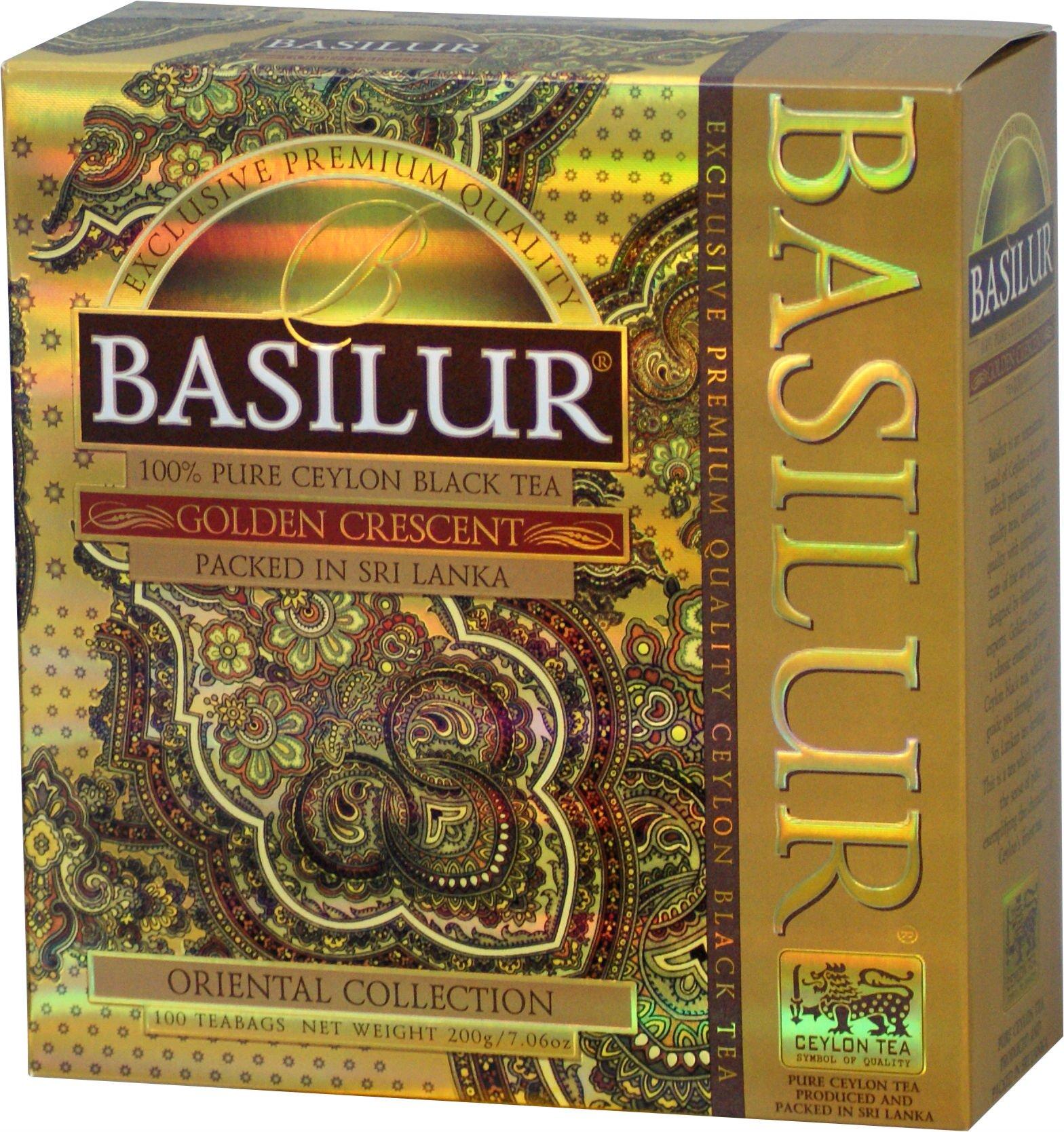 Basilur Basilur "Golden Crescent " Orinatal Tea CollectionOrintal 100 count String & Tag tea bags