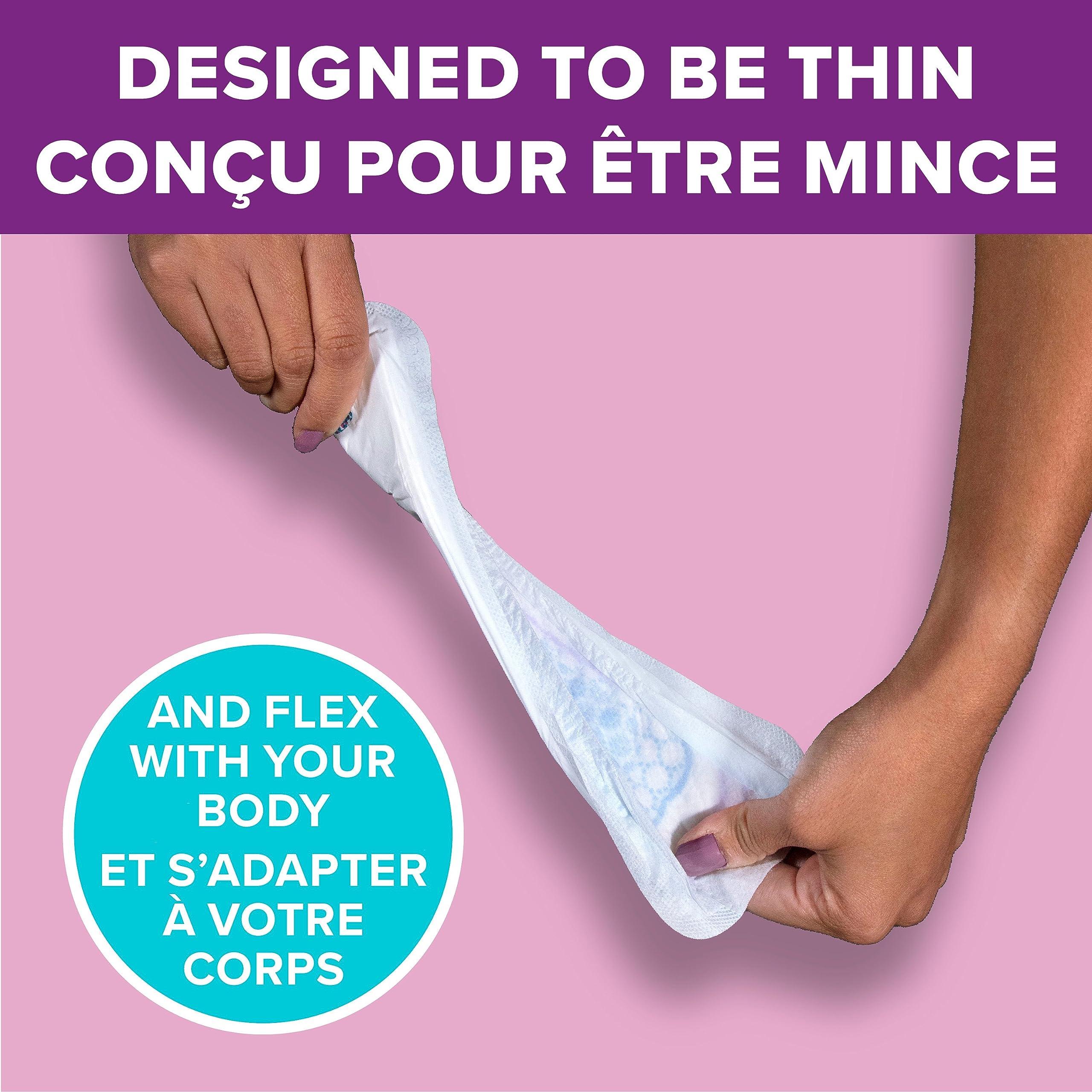 Poise Poise Ultra Thin Incontinence Pads for Women, Light Absorbency, Regular Length, 72 Count