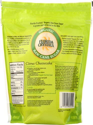 Florida Crystals Florida Crystals Organic Raw Cane Sugar, USDA Certified Organic, Non-GMO, 2 Lb (Pack of 6)