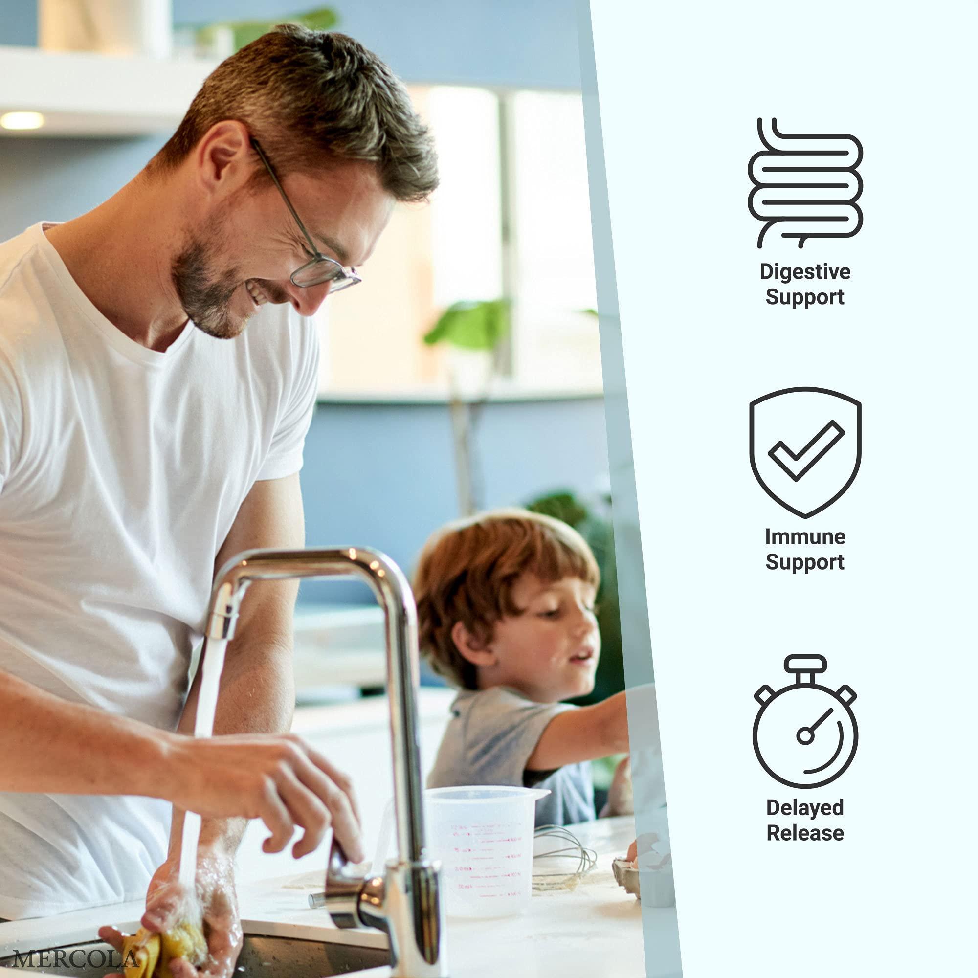 Dr. Mercola Dr. Mercola Complete Probiotics Powder Packets, 30 Servings (30 Packets), 70 Billion CFU, Natural Raspberry Flavor, Dietary Supplement, Digestive & Immune Support, Non-GMO