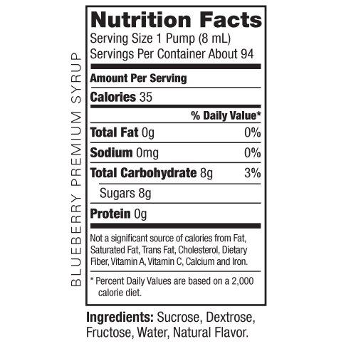 Amoretti Amoretti Premium Syrup, Blueberry, 25.4 Ounce (Pack of 12)