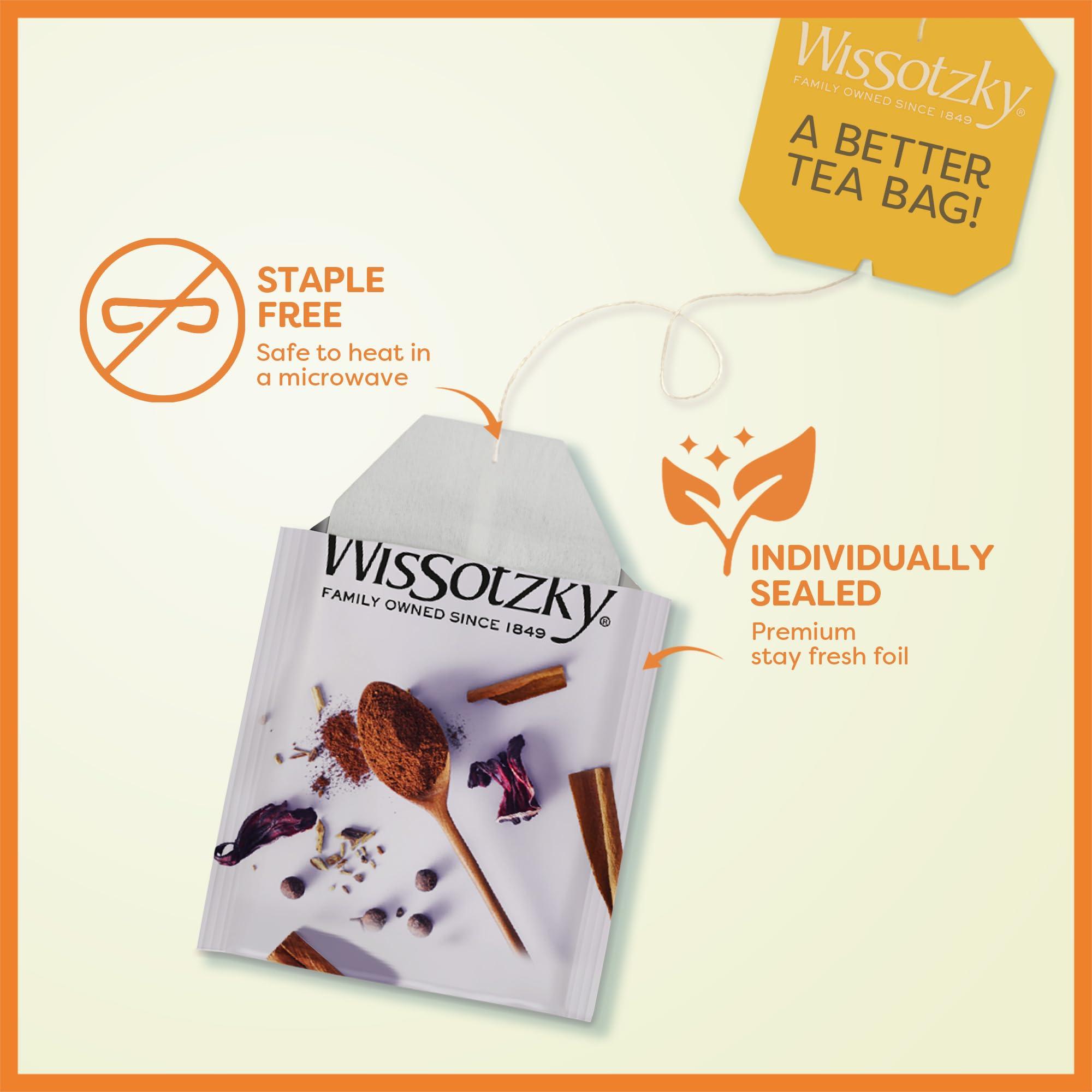 Wissotzky Wissotzky Herbal Variety Pack Tea Assortment, 18 Tea Bags | Caffeine Free | Herbal Tea Sampler
