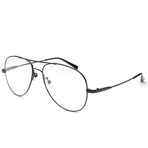 HUIHUIKK Oversized Computer Reading Glasses +3.25 Mens Womens Anti-Blu-ray Readers Spectacles