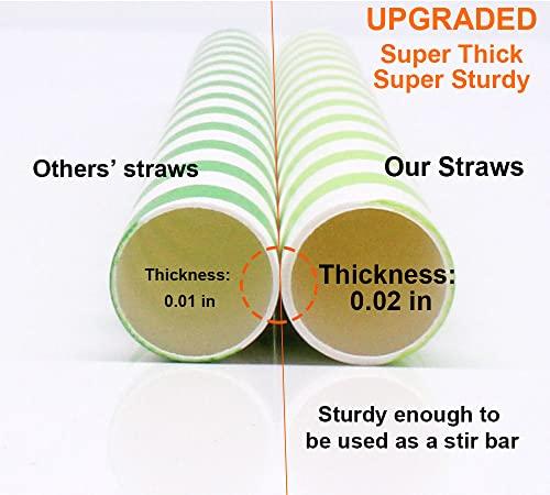 morneve Boba Straws, Smoothie Straw Paper Drinking Straws Disposable Biodegradable Extra Wide 12mm 0.5" Large for Bubble Tea Pearls Jumbo Milkshake Slushy Wedding Party Supplies, Kraft 50 Pcs