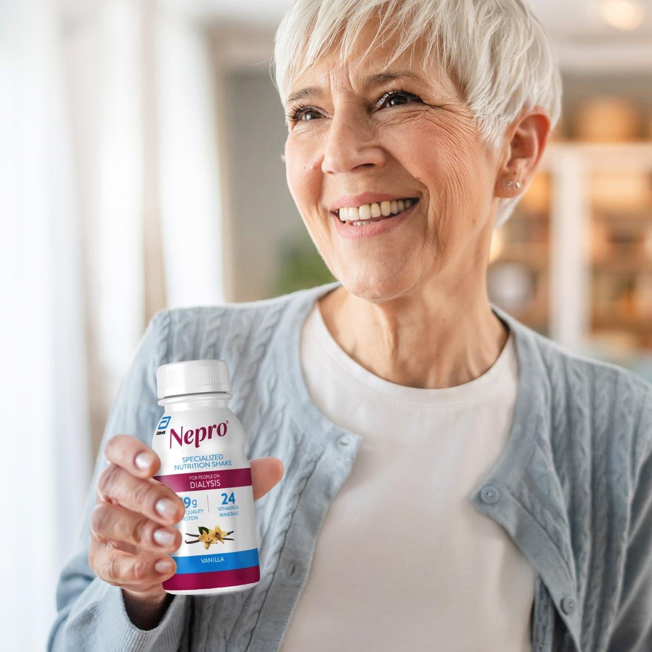 Nepro Nepro Nutrition Shake for People on Dialysis, With 19 Grams of Protein, 420 Calories, Homemade Vanilla, 8 fl oz, Pack of 24