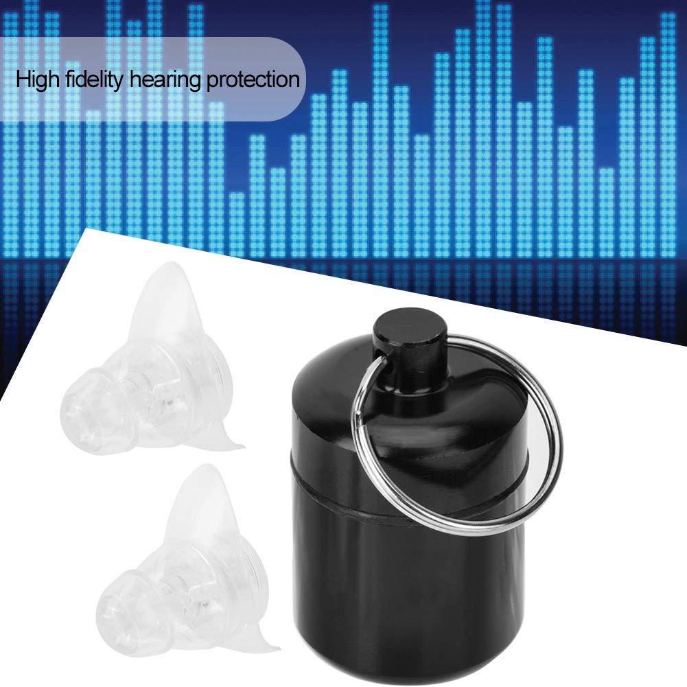 Sonew Sonew Ear Plugs Noise Reduction, High Fidelity 27dB Anti-Noise Earplugs Concert Music Festival Hearing (Ear Plugs +Box) (Clear)