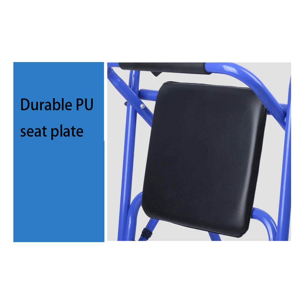 DAXINYI DAXINYI Frames On Folding Walker with 2 Wheels, Lightweight Aluminum Rollator Walker for The Elderly Can Be Folded Folding Portable Portable Trolley Double The Comfort