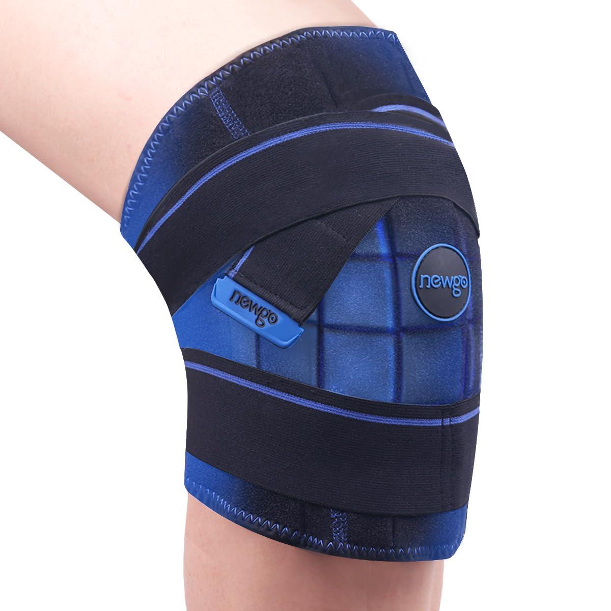 NEWGO NEWGO Ice Pack for Knee After Knee Replacement Surgery, Long Lasting Coldness Knee Ice Pack Wrap with Ice Cubes for Knee Injuries Swelling, Knee Surgery, Sports Injuries