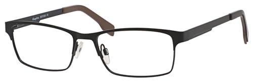 Calabria Calabria Esq 1526 Rectangular Reading Glasses +1.50 Satin Black Men Women