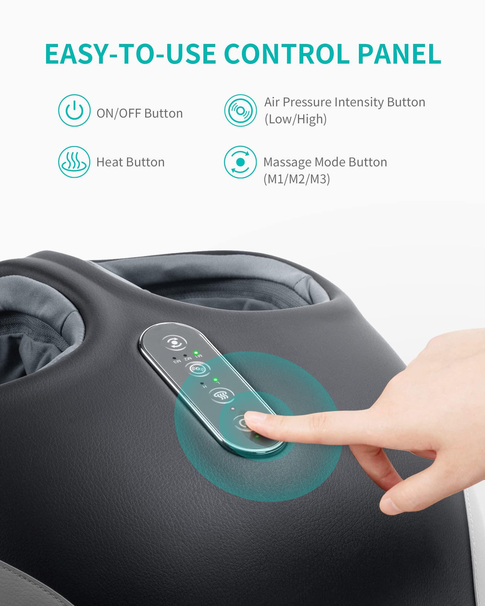 Nekteck Nekteck Neck Massager and FM06 Foot Massager Machine with Heat Bundle