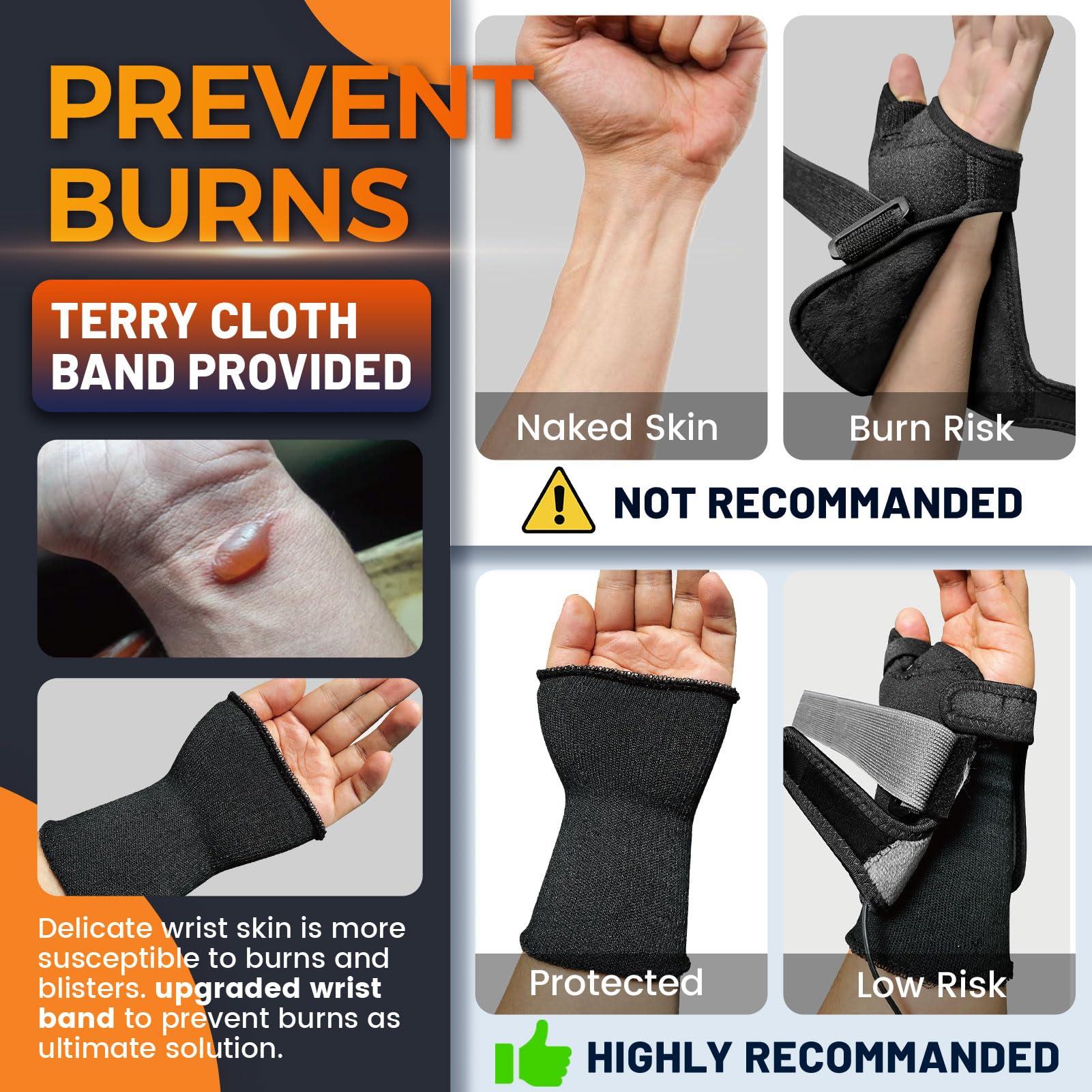 ELEKHEAL ELEKHEAL Electric Thumb & Wrist Heating Pad for Hand Arthritis with 3 Heat & 5 Timer Settings, Heated Wrist Wrap for Carpal Tunnel Syndromes, Tendonitis, Hand Pain Relief - Left/Right Hand (S/M)