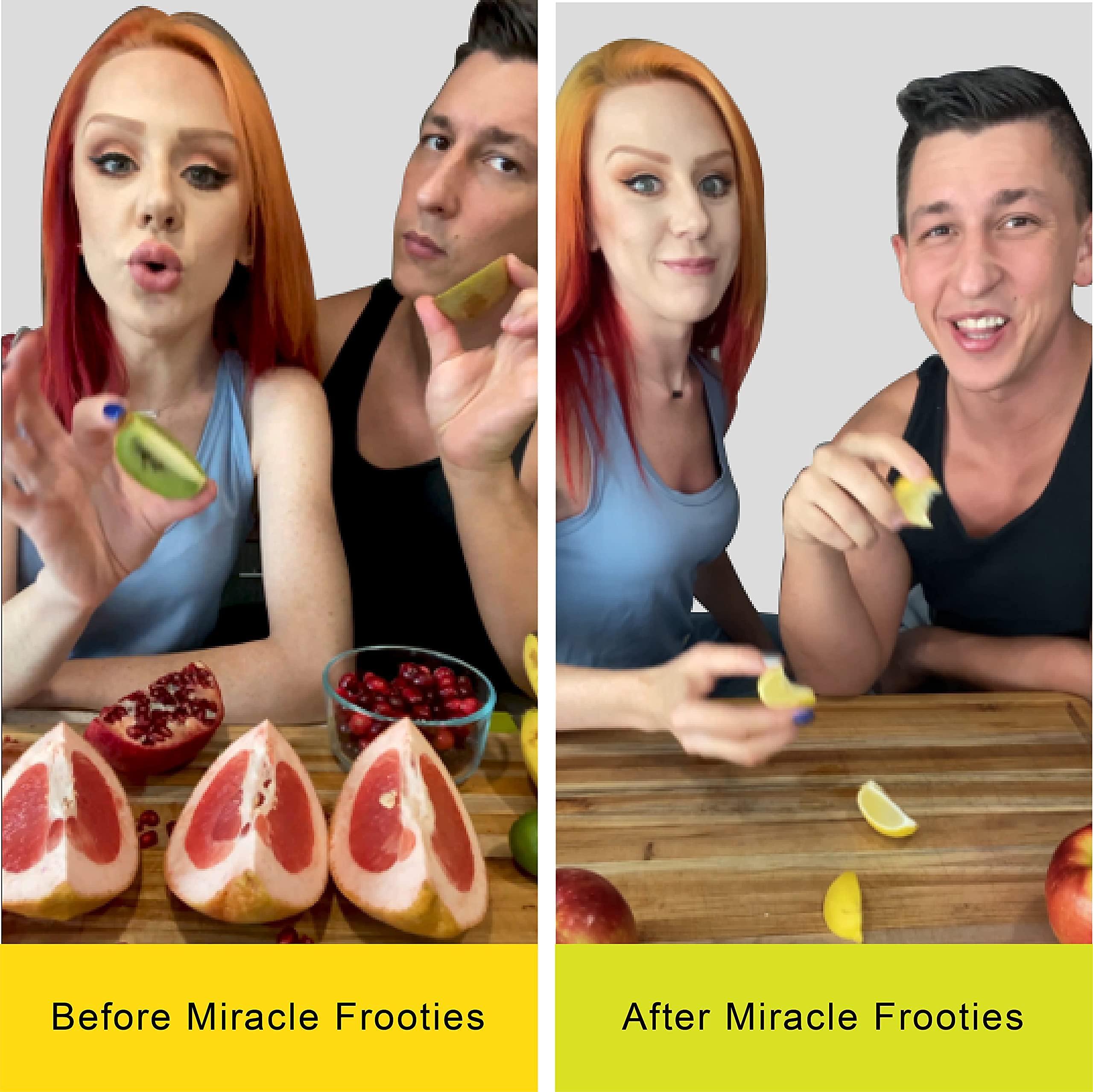 Miracle Frooties Miracle Frooties Miracle Berry Fruit Tablets, Sour to Sweet Flavor Change, Taste Shift Magic Miraculin, Sugar Free Cut Sugar Intake 100% Natural Grown, 10 Count Green Box