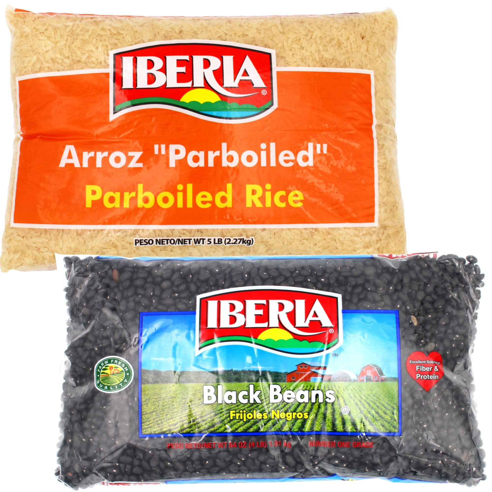 Iberia Iberia Long Grain Parboiled Rice, 5 lb. + Iberia Black Beans, 4 lb.