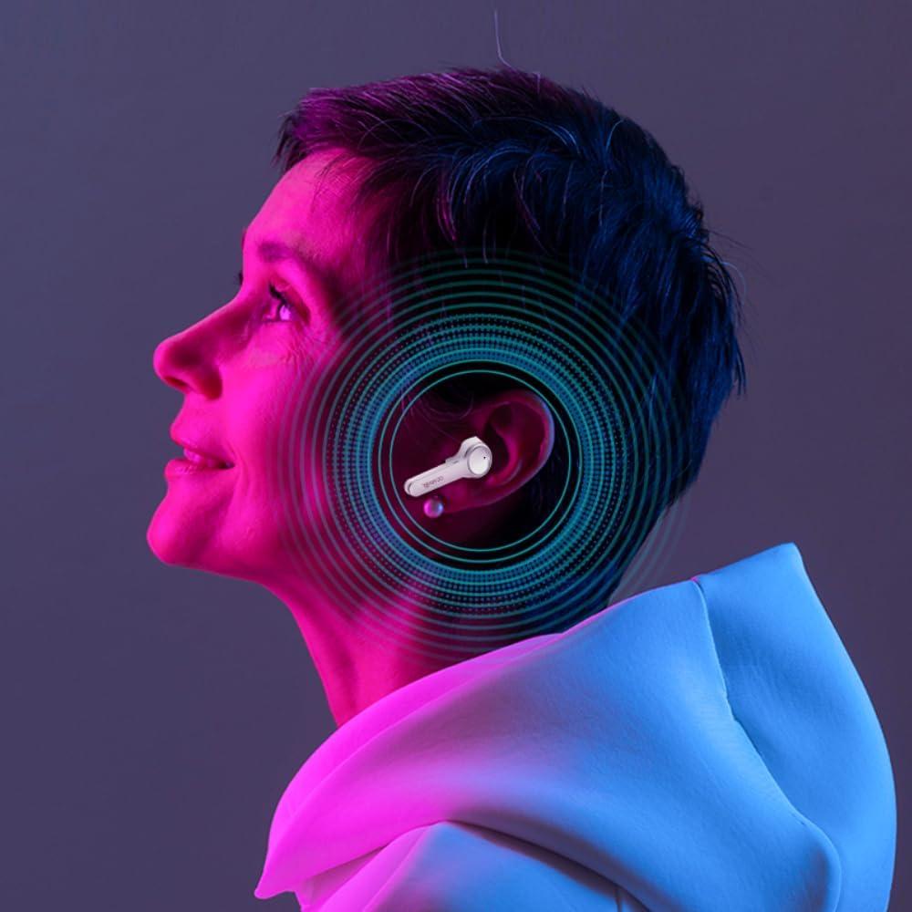 Cearvol Cearvol Diamond X1 OTC Hearing Aids with Bluetooth Customizable App Hearing Test, Streaming Ability, Directional Sound Collection, for Mild to Moderate Hearing Loss, White