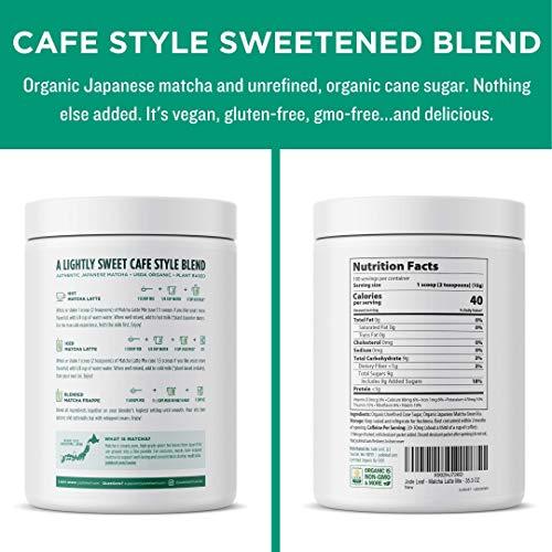Jade Leaf Matcha Jade Leaf Matcha Latte Mix Bundle - 1kg Canister + 10ct Stick Packs - Cafe Style Sweetened Blend - Sweet Matcha Green Tea Powder