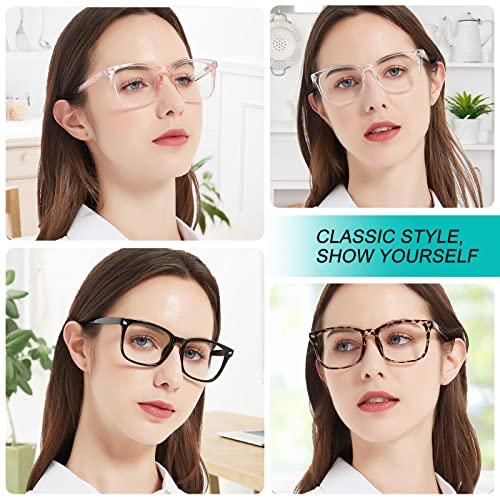 WEMOOTANTS WEMOOTANTS 4 Packs Multicolors Reading Glasses 2.75 Women Blue Light Blocking Large Readers 1.0 1.25 1.5 1.75 2.0 2.25 2.5 2.75+ 3.0 3.5 4.0 5.0 6.0