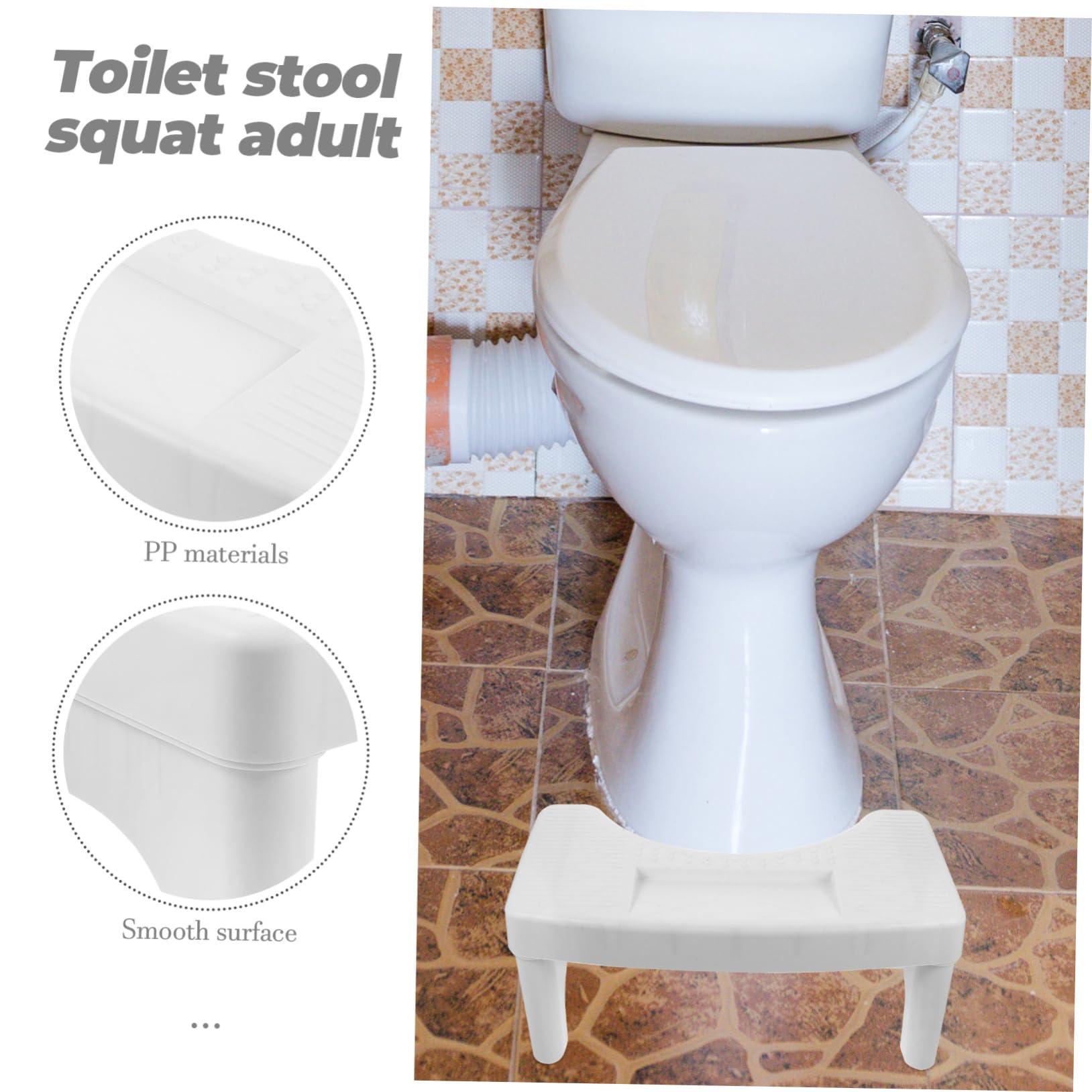 MAGICLULU MAGICLULU Bathroom Stool Anti-Slip Feature Toilet Footstool for Adults Compact Poop Stool for Toilet Easy to Carry