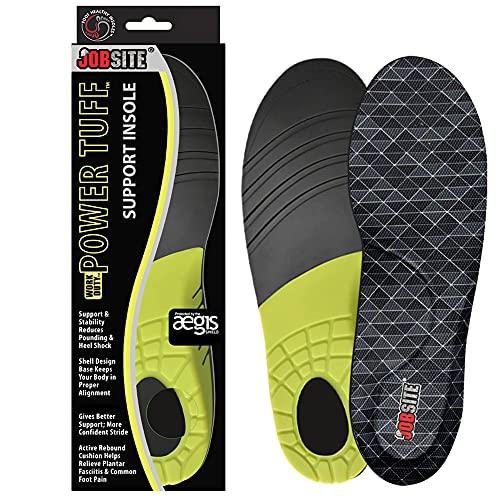 JOB SITE JobSite Power Tuff Anti-Fatigue Support Work Orthotic Insoles - Large
