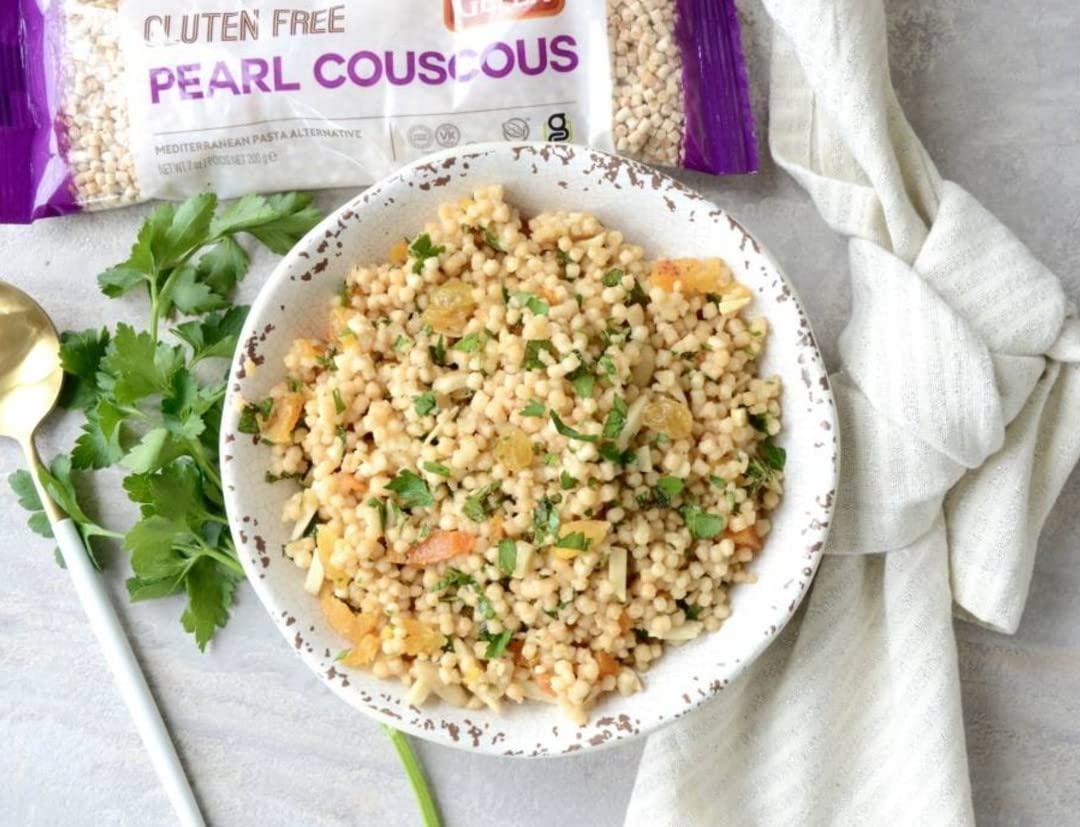 Gefen Gefen Gluten Free Israeli Pearl Couscous 7oz (3 Pack) | Natural Ingredients | Grain Free| Soy Free | Kosher (Including Passover)