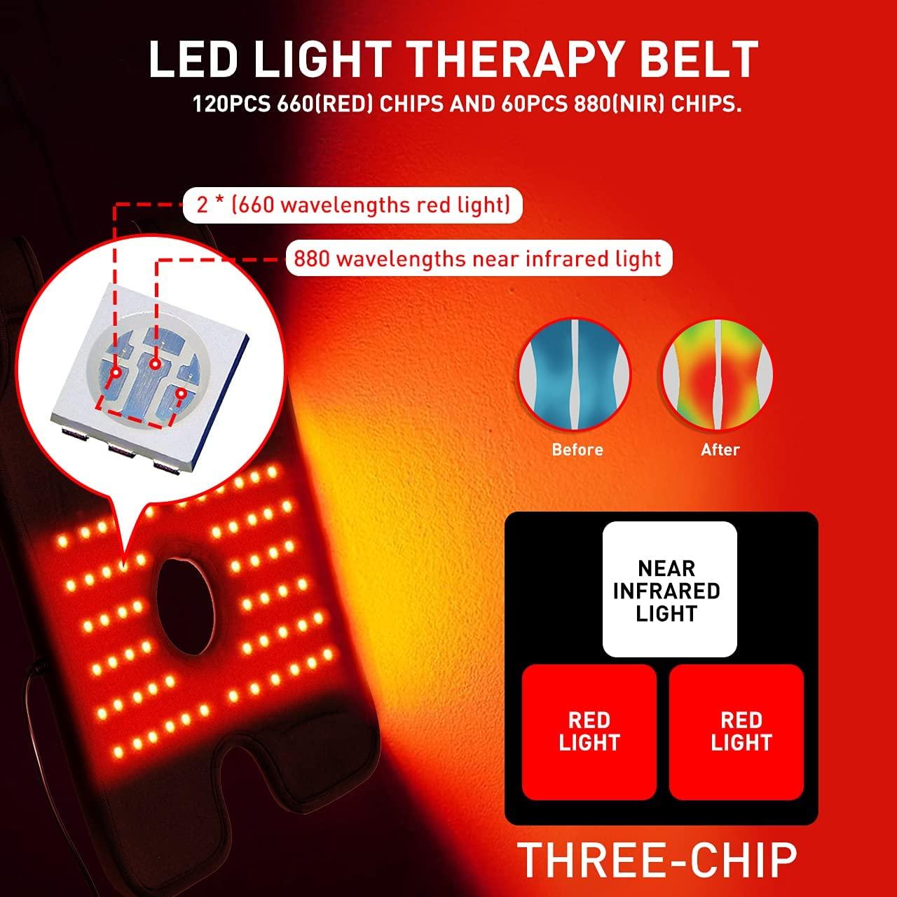 TUOYR TUOYR Near Infrared Red Light Therapy Warp Devices for Knee Joint Pain Relief LED 880NM Wearable Elbow Light Therapy Pads Home Use FDA Cleared Device