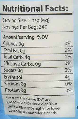 HEALTH GARDEN Health Garden Sugarless Erythritol and Stevia Blend Sweetener - All Natural - Non GMO - Kosher- Keto Friendly (3 lbs)