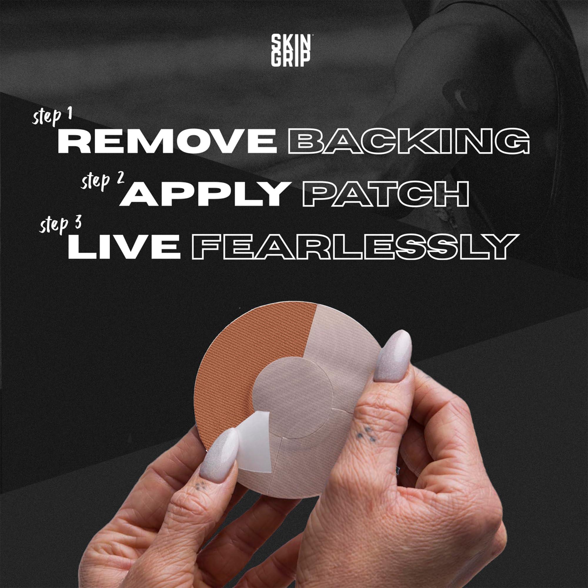 Skin Grip Skin Grip Adhesive Patches for Freestyle Libre 2 CGM  Waterproof & Sweatproof Adhesive for 10-14 Days, Pre-Cut Adhesive Medical Tape, Sensor Cover  20 Pack, Chocolate