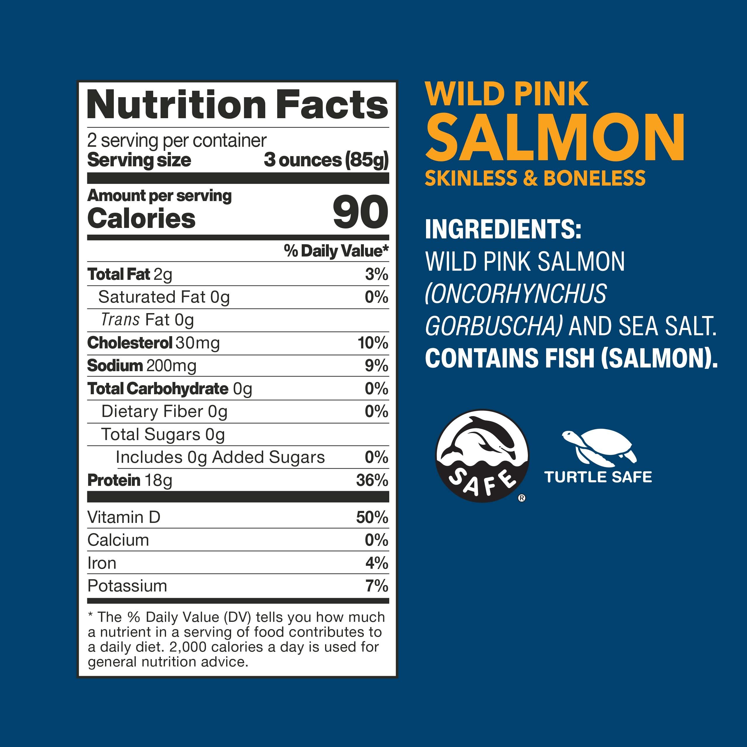 Wild Planet Wild Planet, Wild Pink Salmon, Canned Salmon, Sustainably Wild-Caught, Non-GMO, Kosher 6 Ounce, (Pack of 12)