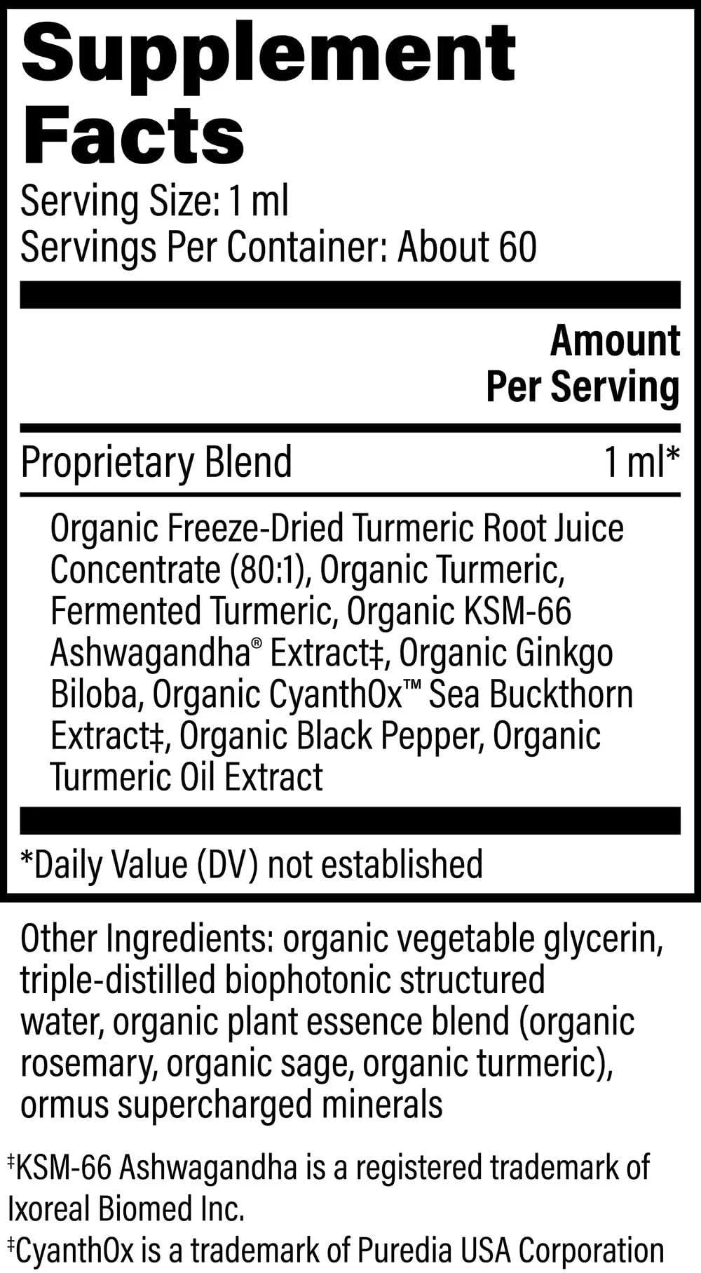 Global Healing Center Global Healing Center Brain Health - USDA Organic Brain Supplements for Memory & Focus - Nootropics Supplement to Combat Mental Fog, Advanced Focus Factor for Adults Extra Strength - 2 Fl Oz