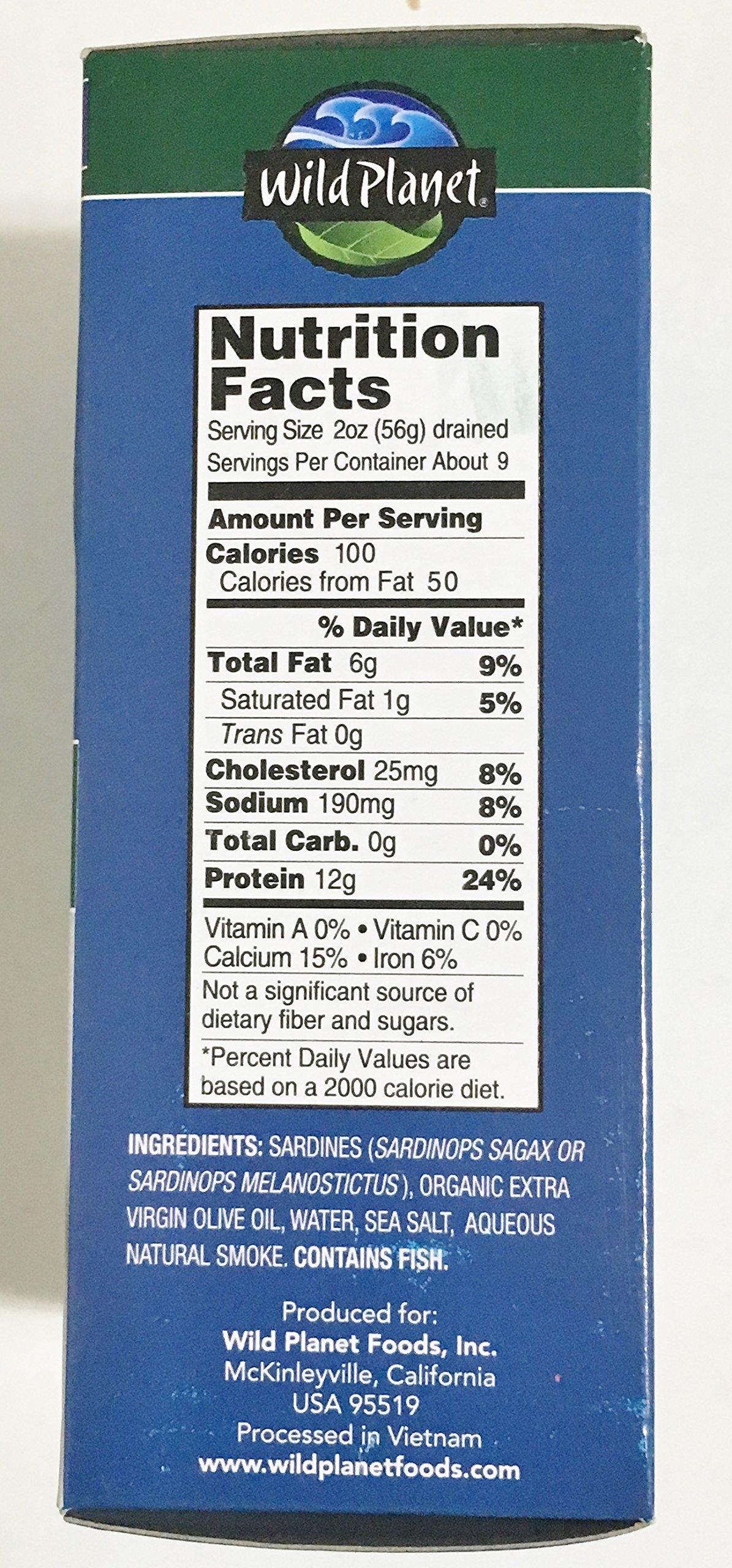 Wild Planet Wild Planet Wild Pacific Sardines in Extra Virgin Olive Oil, 4.4 Oz, 6 Ct (4 Pk)