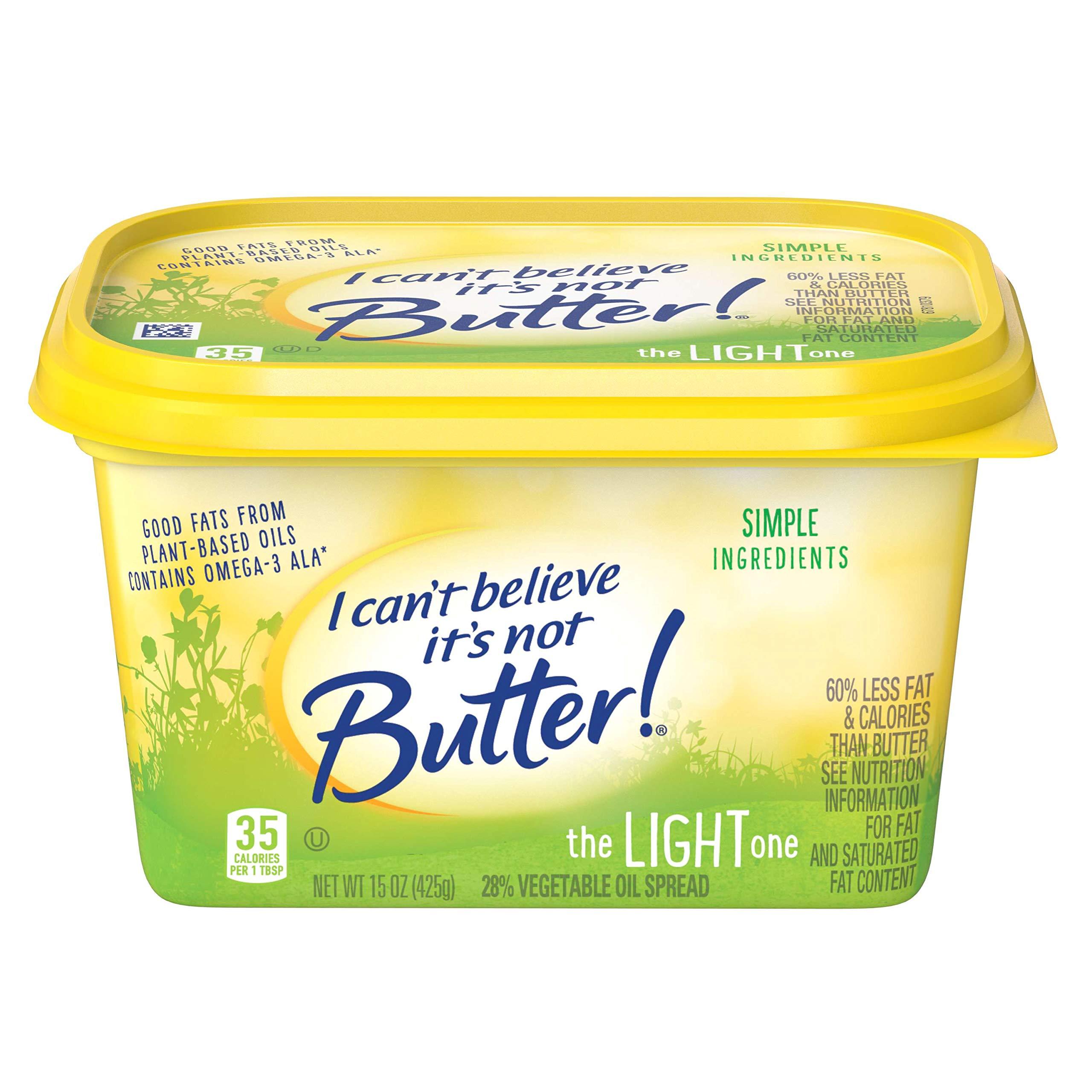 I Can't Believe It's Not Butter I Can't Believe It's Not Butter Light 15 ounces (Pack of 8)