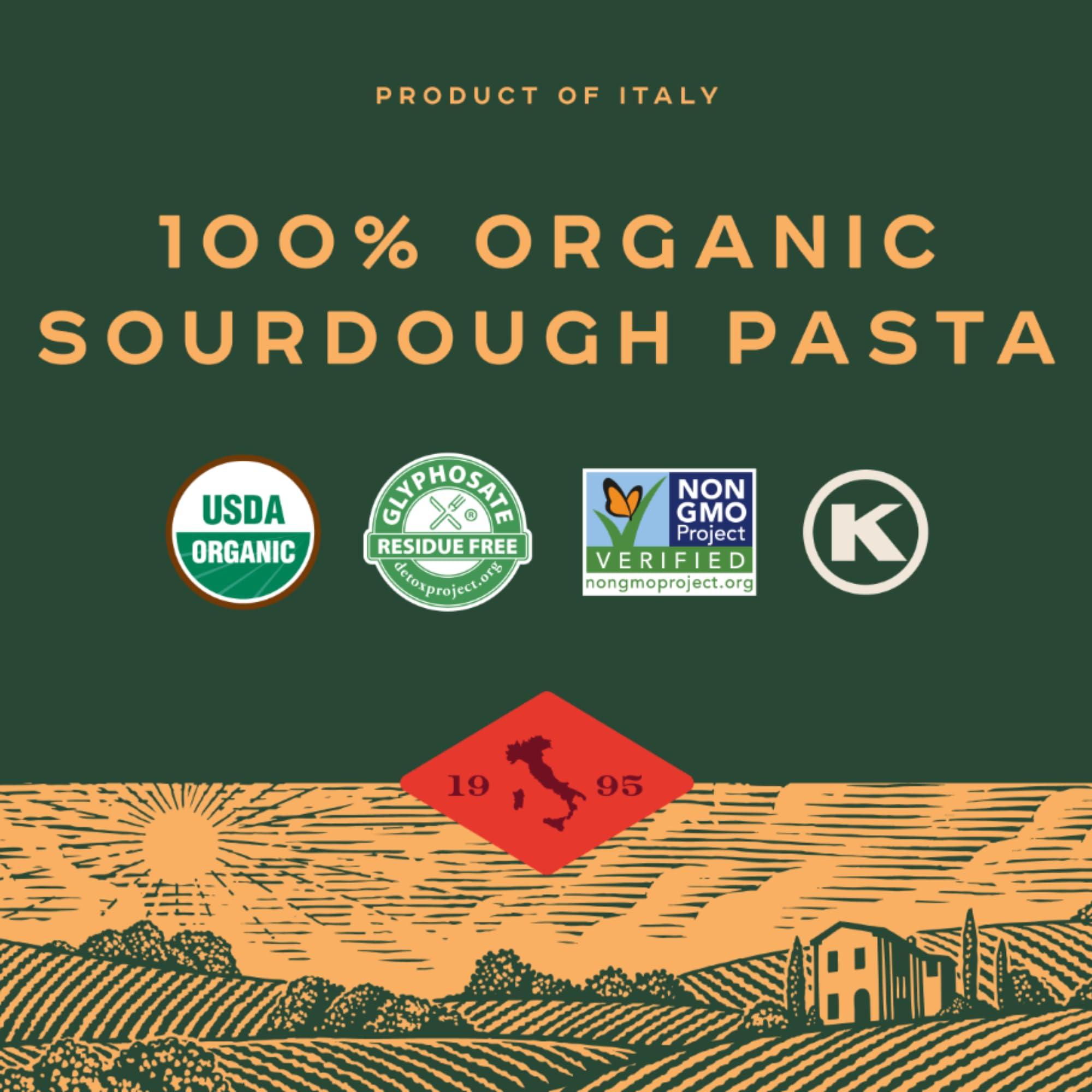 bionaturae Bionaturae Sourdough Organic Fusilli Pasta - Italian Pasta Noodles, Spiral Pasta, Spiral Noodles, Fusilli Pasta Noodles, Corkscrew Pasta - 12 Ounce (Pack of 2)