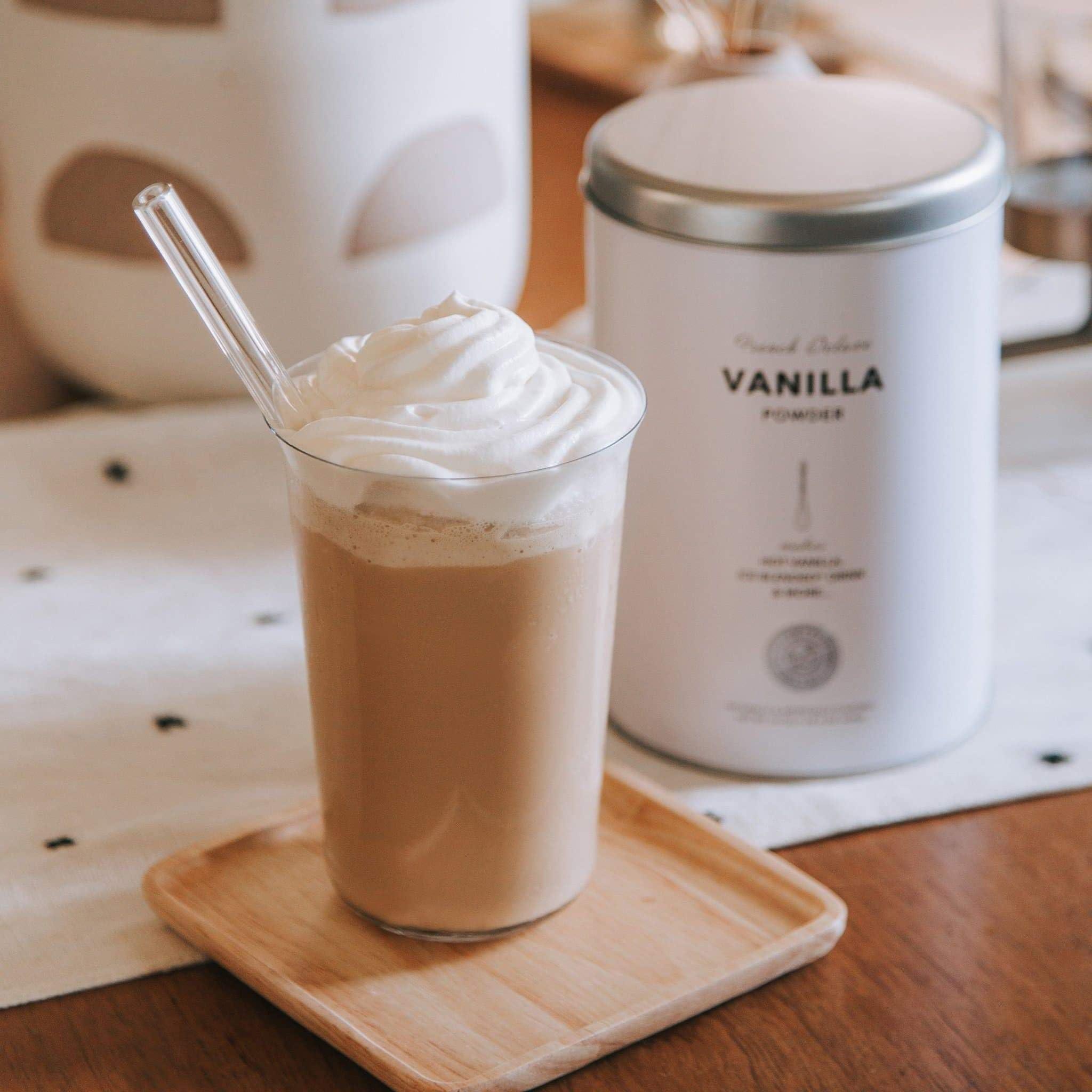 The Coffee Bean & Tea Leaf The Coffee Bean & Tea Leaf, French Vanilla (no sugar added) Powdered Creamer for Coffees, Lattes, Smoothies 22oz Tin