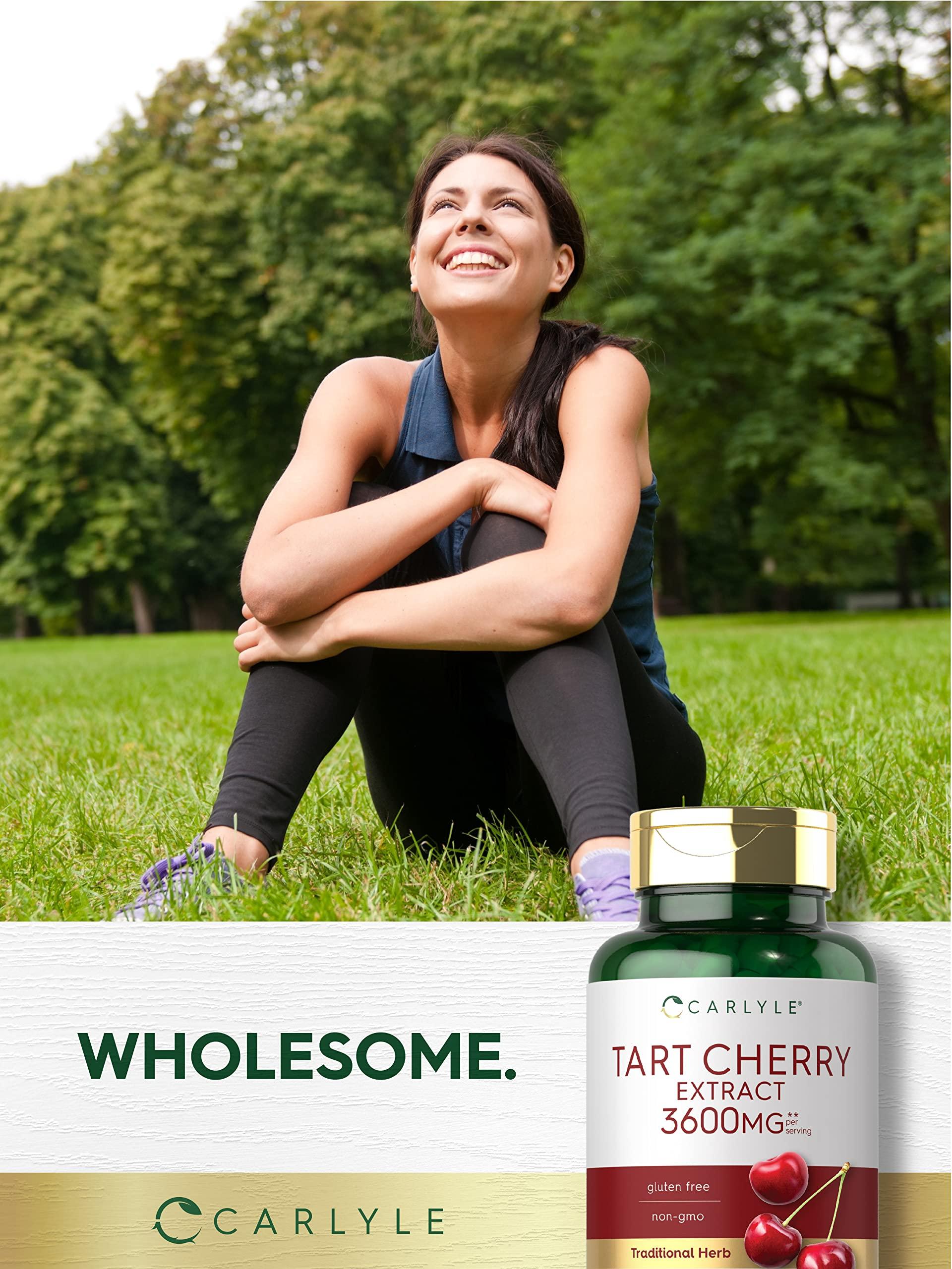 Carlyle Carlyle Tart Cherry Extract Capsules | 200 Count | Non-GMO and Gluten Free Formula | Traditional Herb Supplement