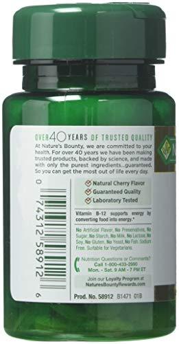 Nature's Bounty Nature's Bounty Vitamin B-12 5000 mcg, 40 Quick Dissolve Tablets (Pack of 3)