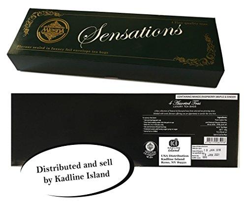 Mlesna Mlesna Pure Ceylon Foil Envelope Green Tea Selection, Jasmine, Soursop, Mint and Green Tea - 40 Count