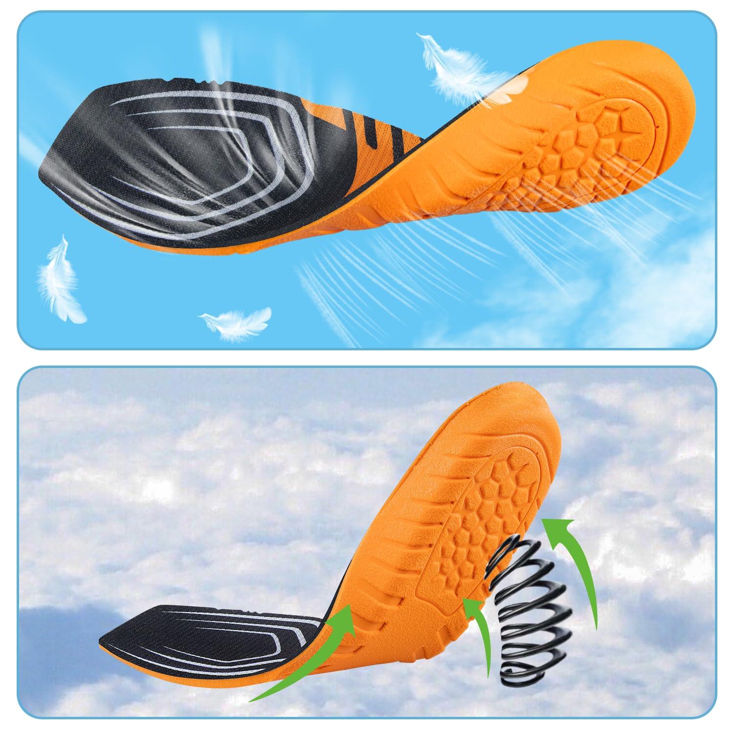 Endoto Endoto Square Toe Boot Insoles for Ariat Men\'s Shoes Replacement, Footwear Inserts Comfort & Foot Pain Relief(Size:M11-EU44.5)